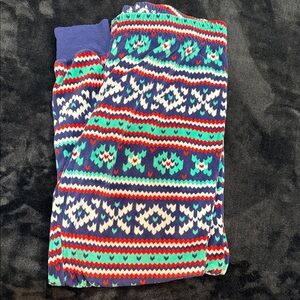 Cat & Jack Navy, Teal & Red Patterned Jogger Pants